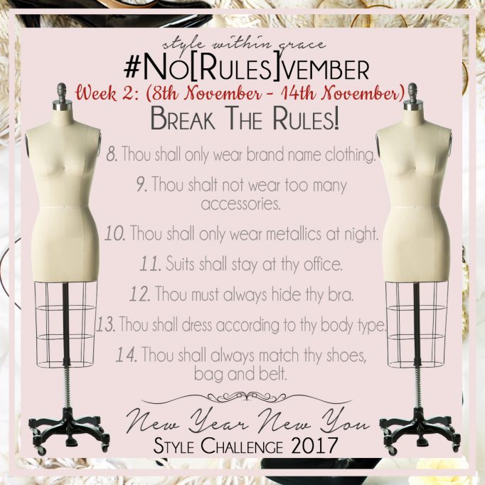 No[Rules]vember Style Prompts Week 2