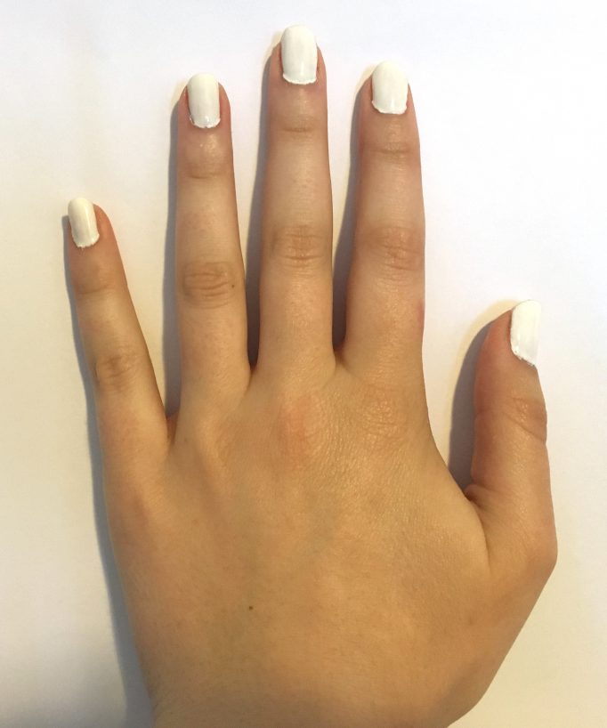 White Nails First Colour