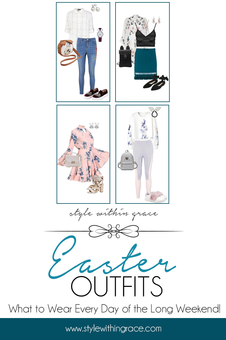 Easter Long Weekend Outfits Pinterest Graphic