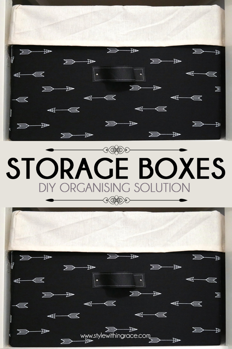 DIY Fabric Storage Boxes Pinterest Share Image