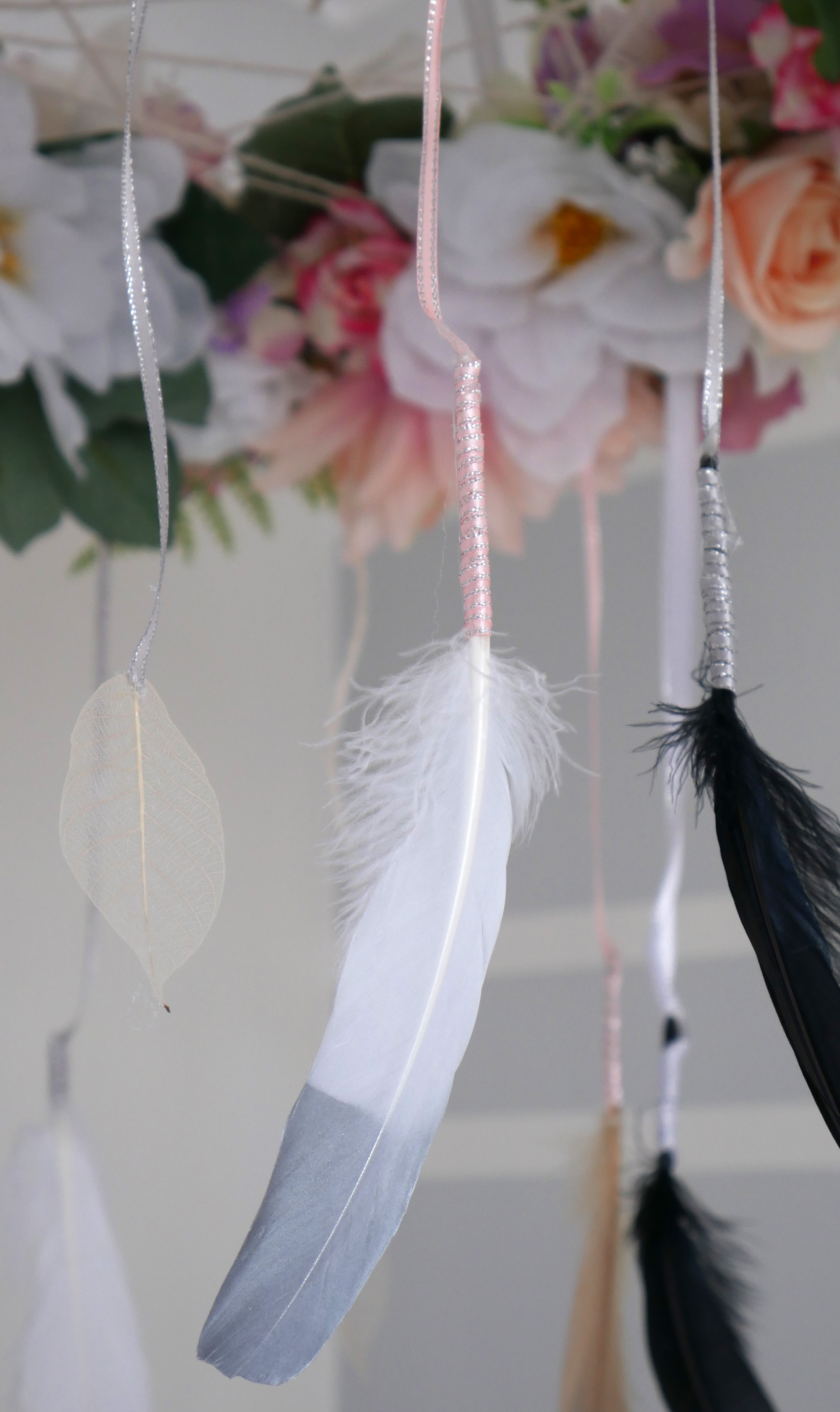 DIY Floral Dream Catcher Baby Mobile 2