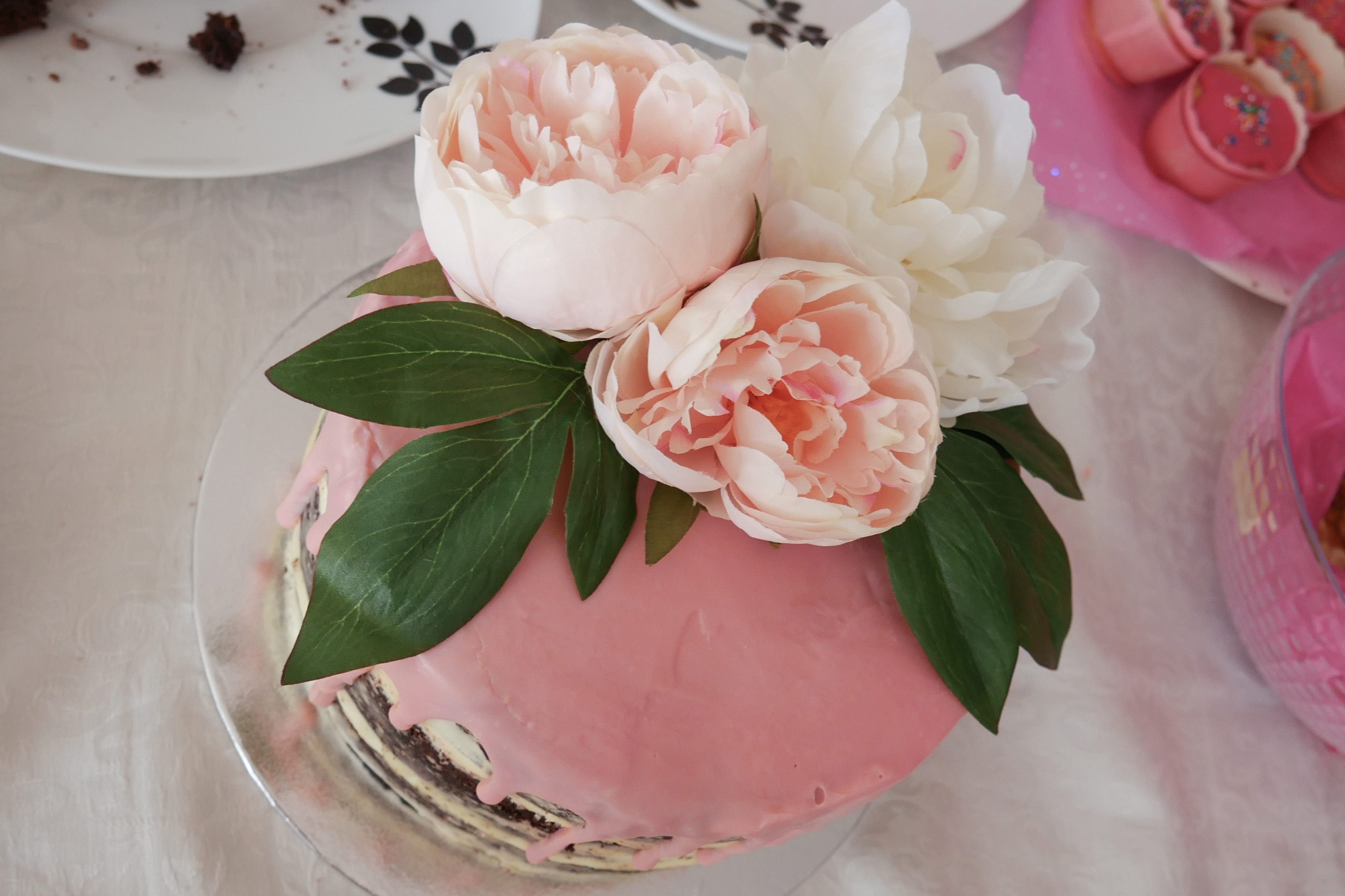 Naked Floral Drip Baby Shower Cake 3