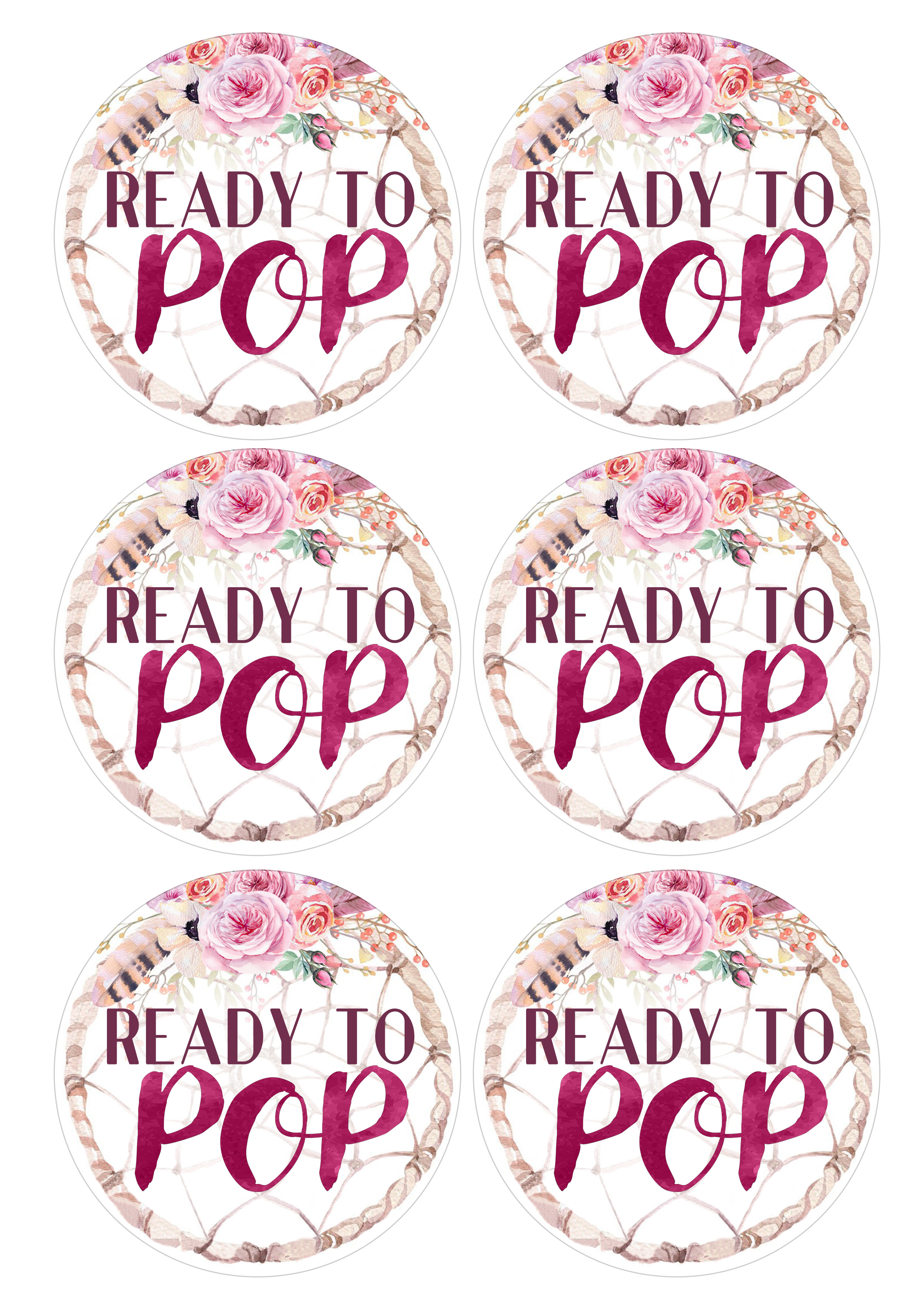 Floral Baby Shower Food - Style Within Grace Regarding Ready To Pop Labels Template