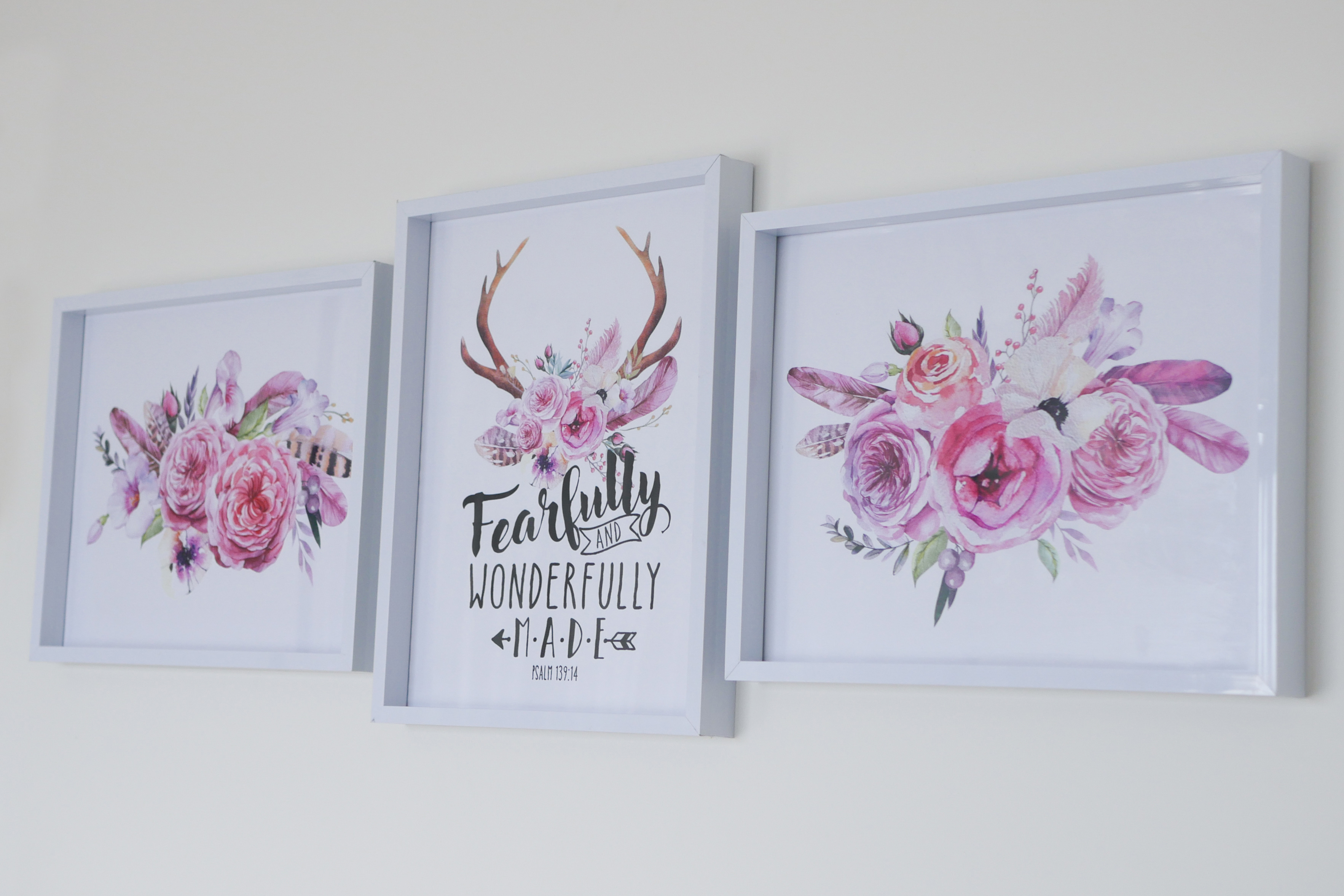 Floral Baby Nursery Reveal Artwork 1