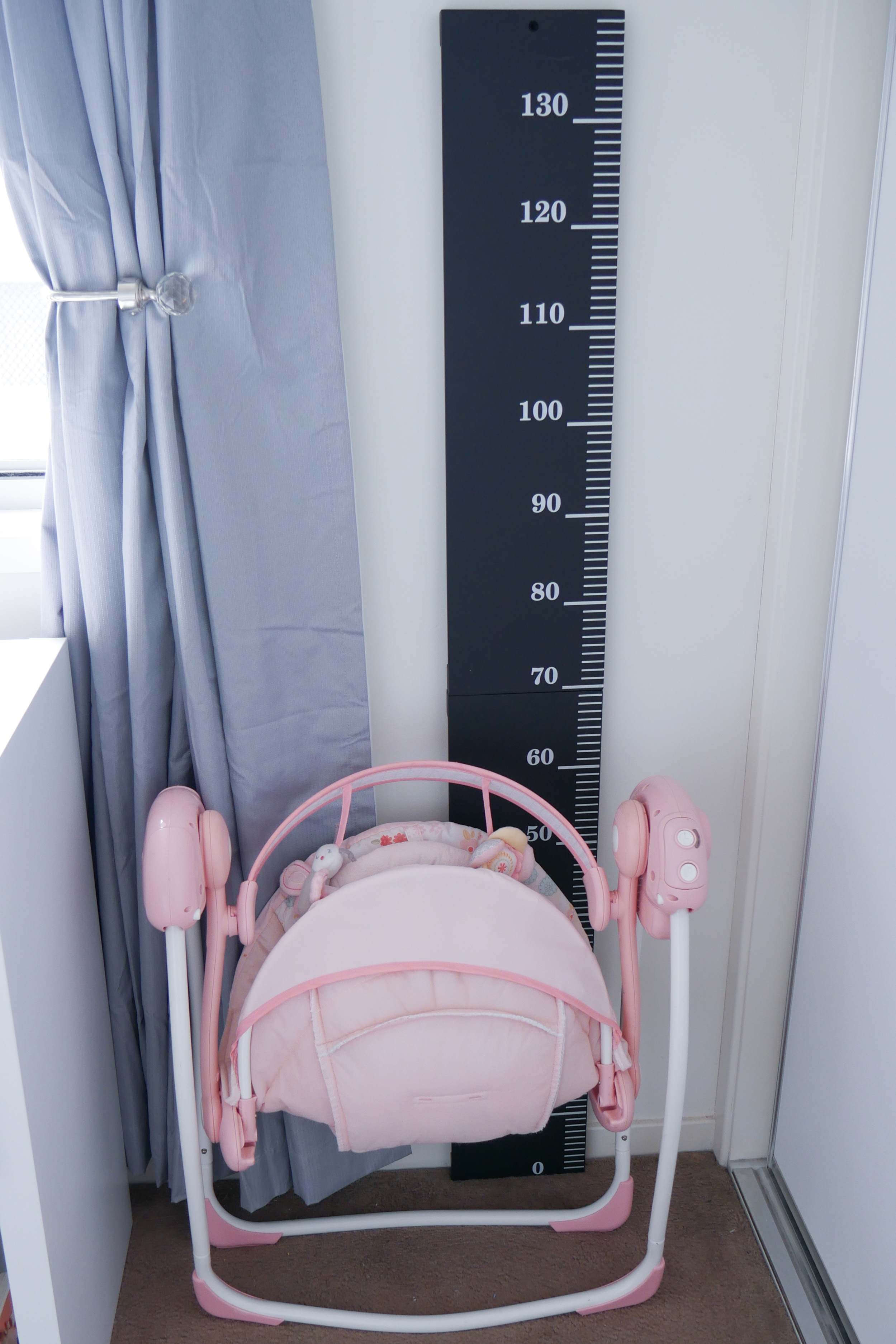 Floral Baby Nursery Reveal Height Chart and Swing