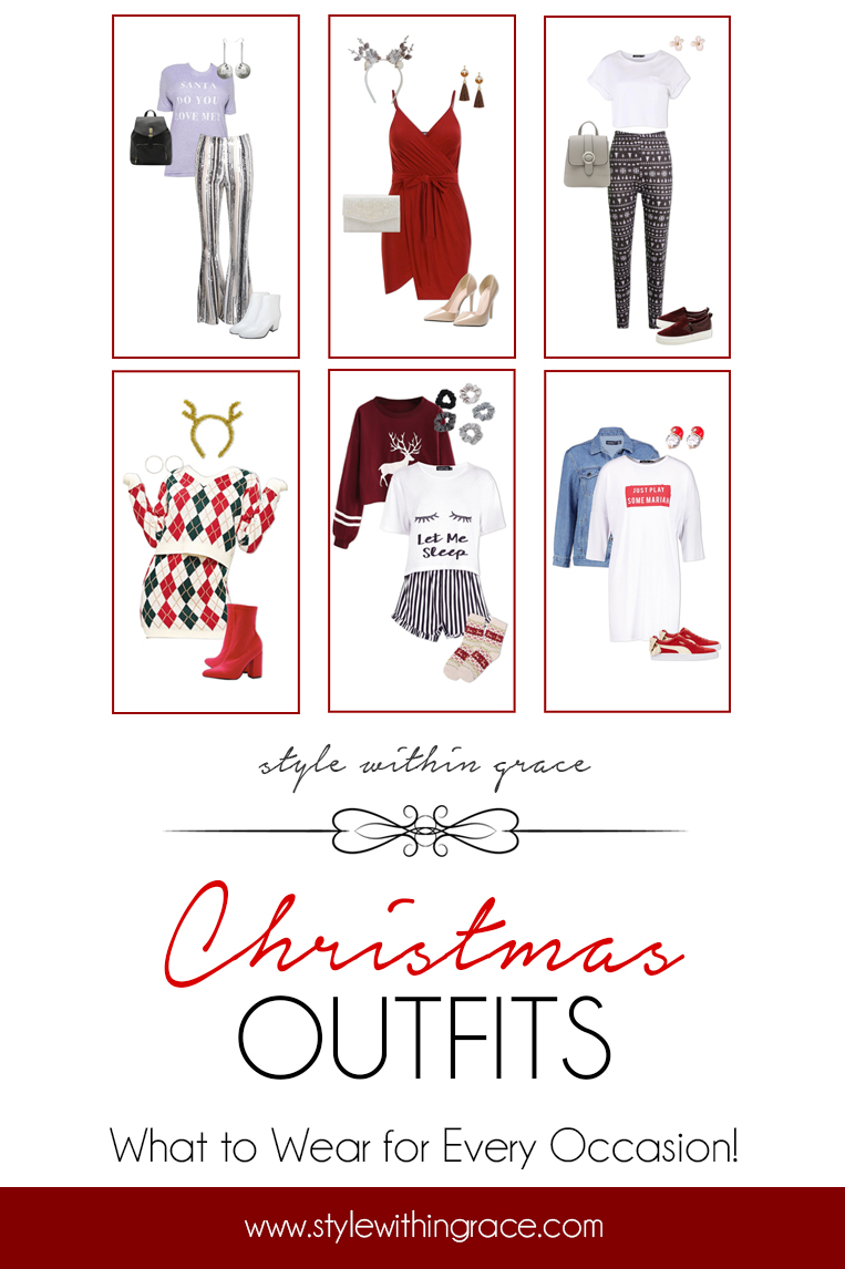 Christmas Outfits Pinterest Graphic