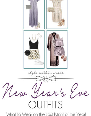 New Year's Eve Outfits Pinterest Graphic