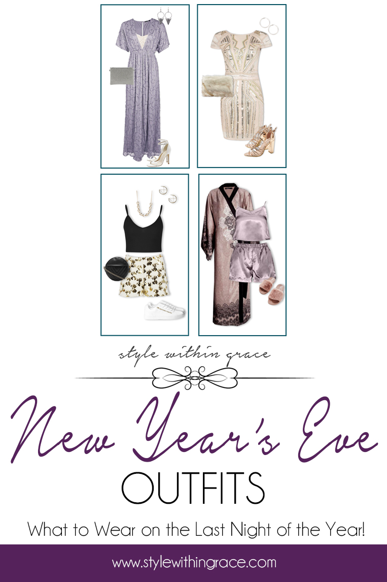 New Year's Eve Outfits Pinterest Graphic