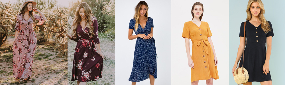 Postpartum Wardrobe Essentials - Button Up and Wrap Dresses