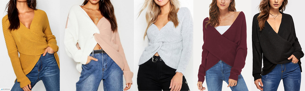 Postpartum Wardrobe Essentials - Wrap Front Sweaters