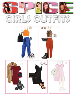 Spice Girls Outfits Pinterest Graphic