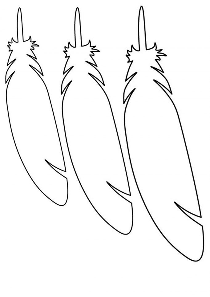 Cut Out Feather Template