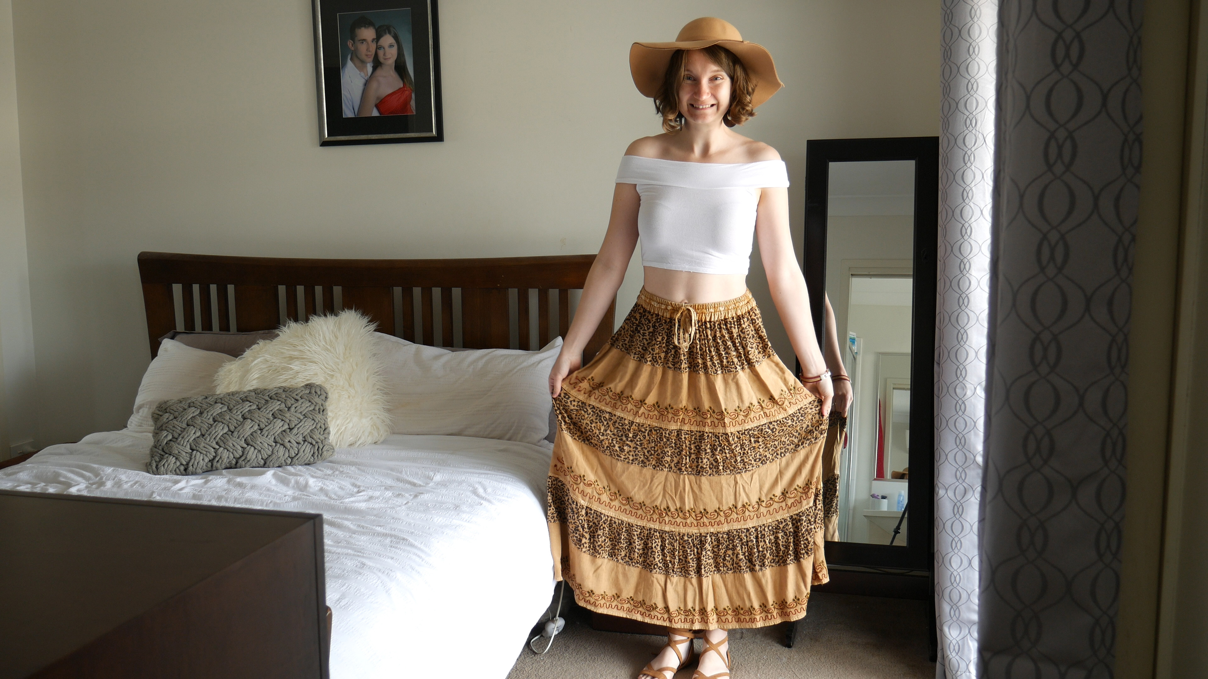 Leopard Print Maxi Skirt Outfit