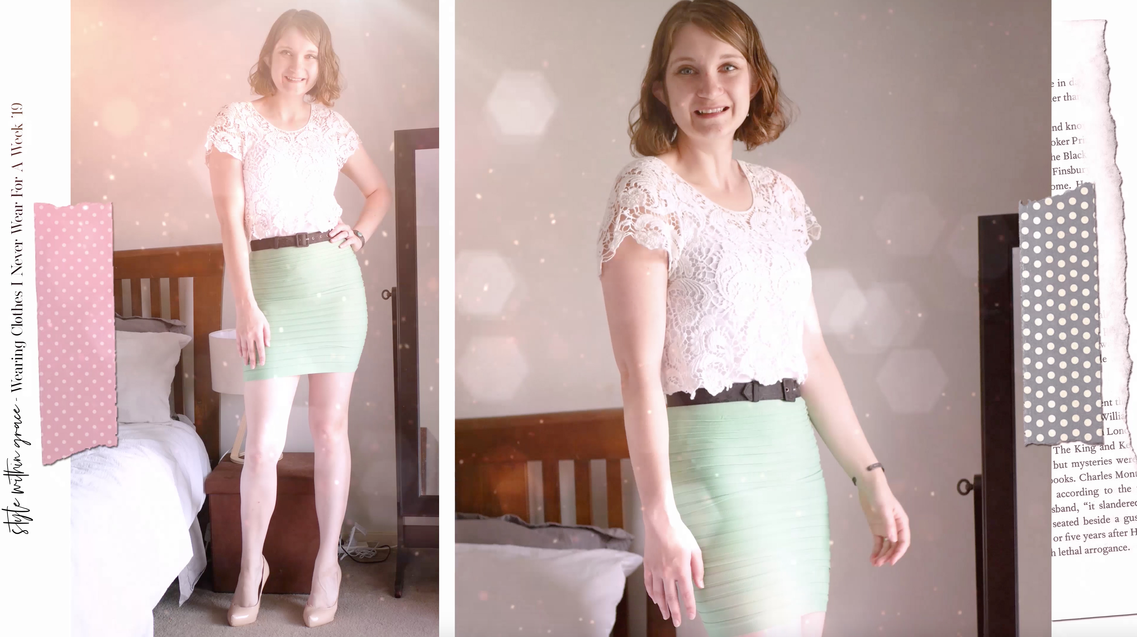 Mint Mini Skirt Outfit