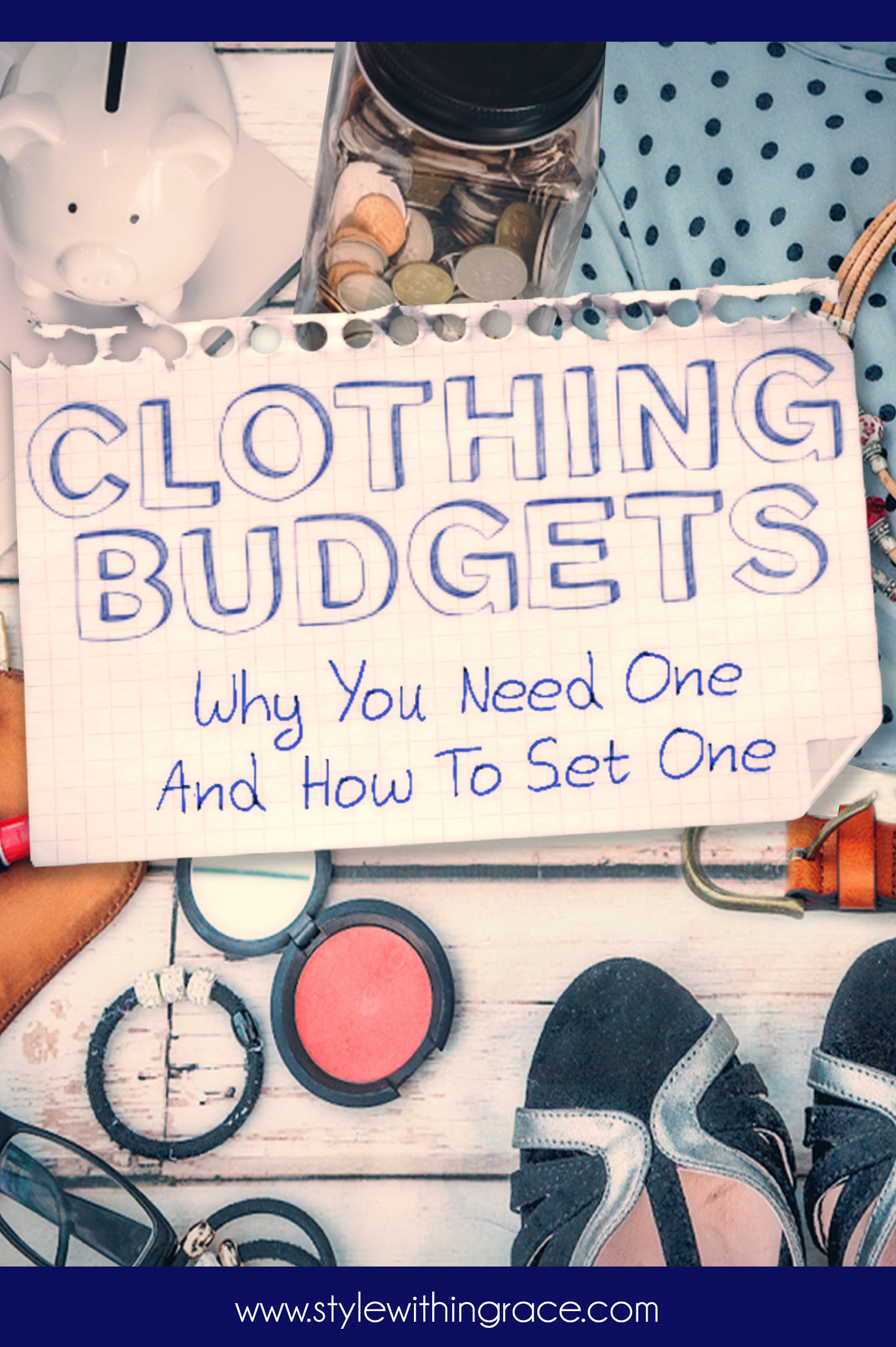 Clothing Budget Pinterest Graphic