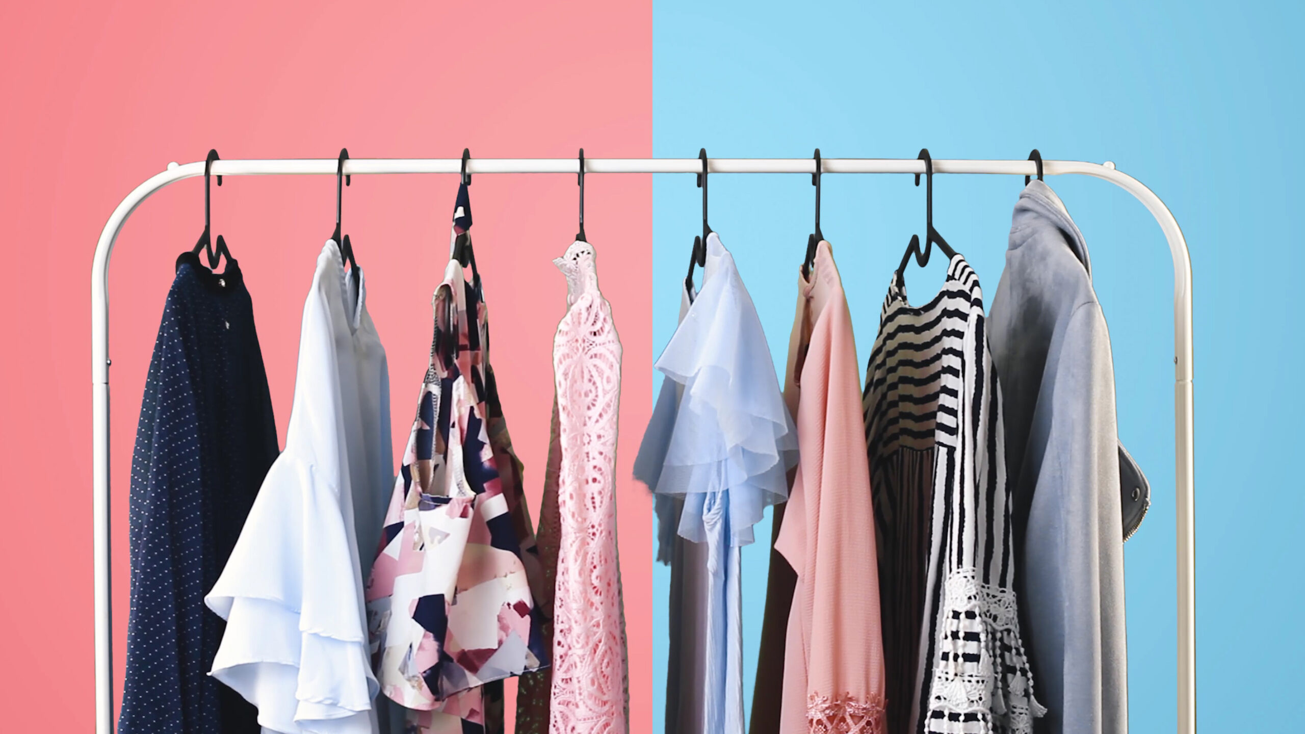 Clothing on a Rack