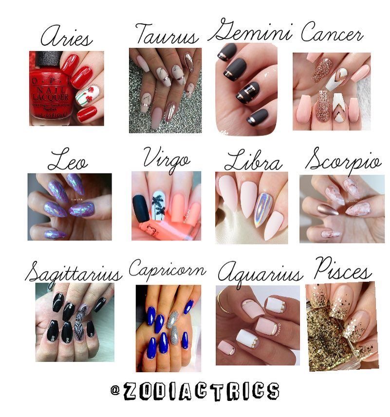 Nails Zodiac Chart