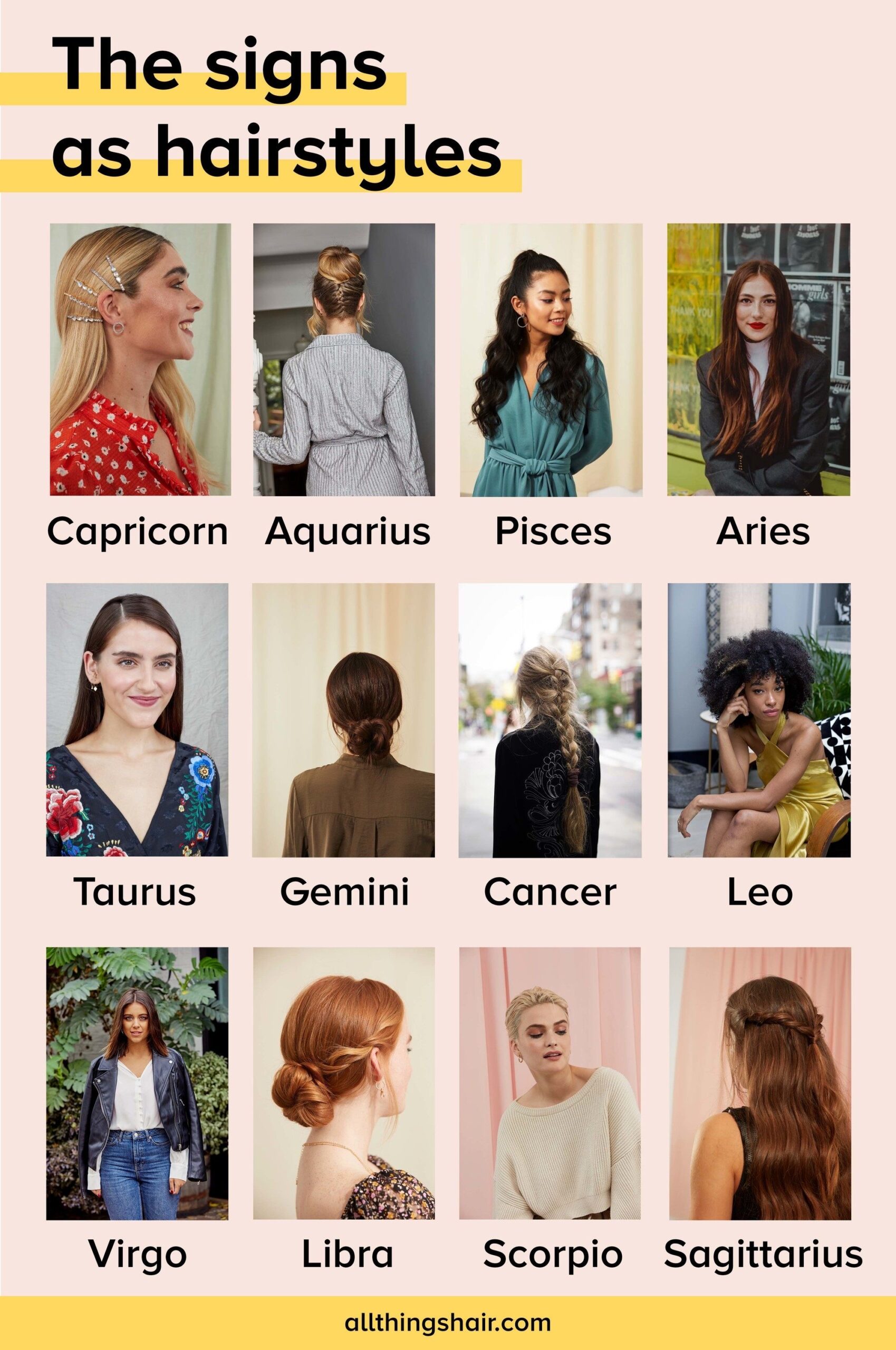 The Signs as Hairstyles