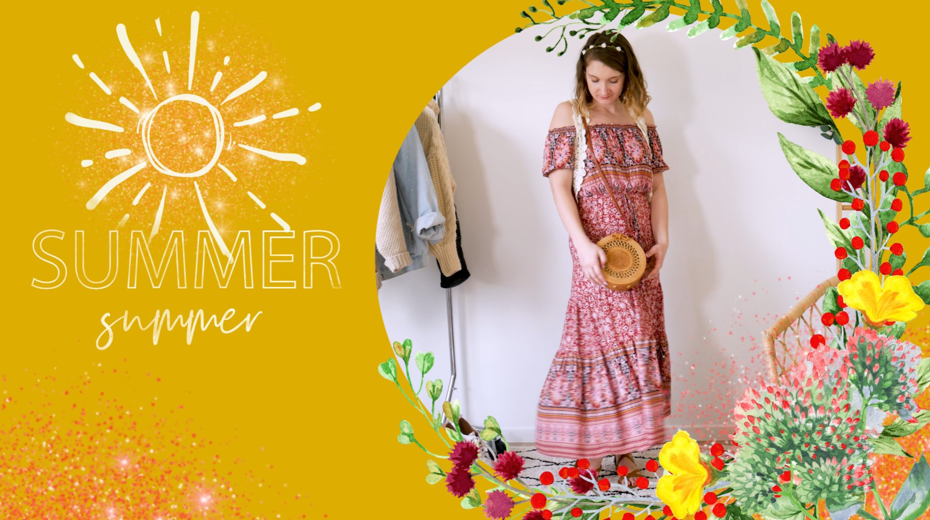Summer Outfit (Patterned Maxi Dress)