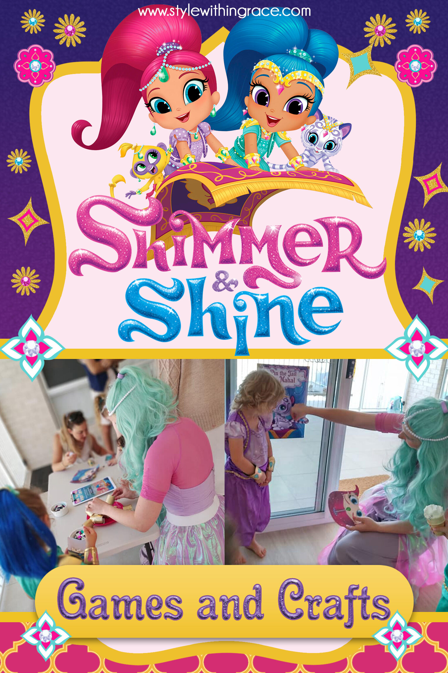 Shimmer and Shine Birthday Party Pinterest Games and Crafts