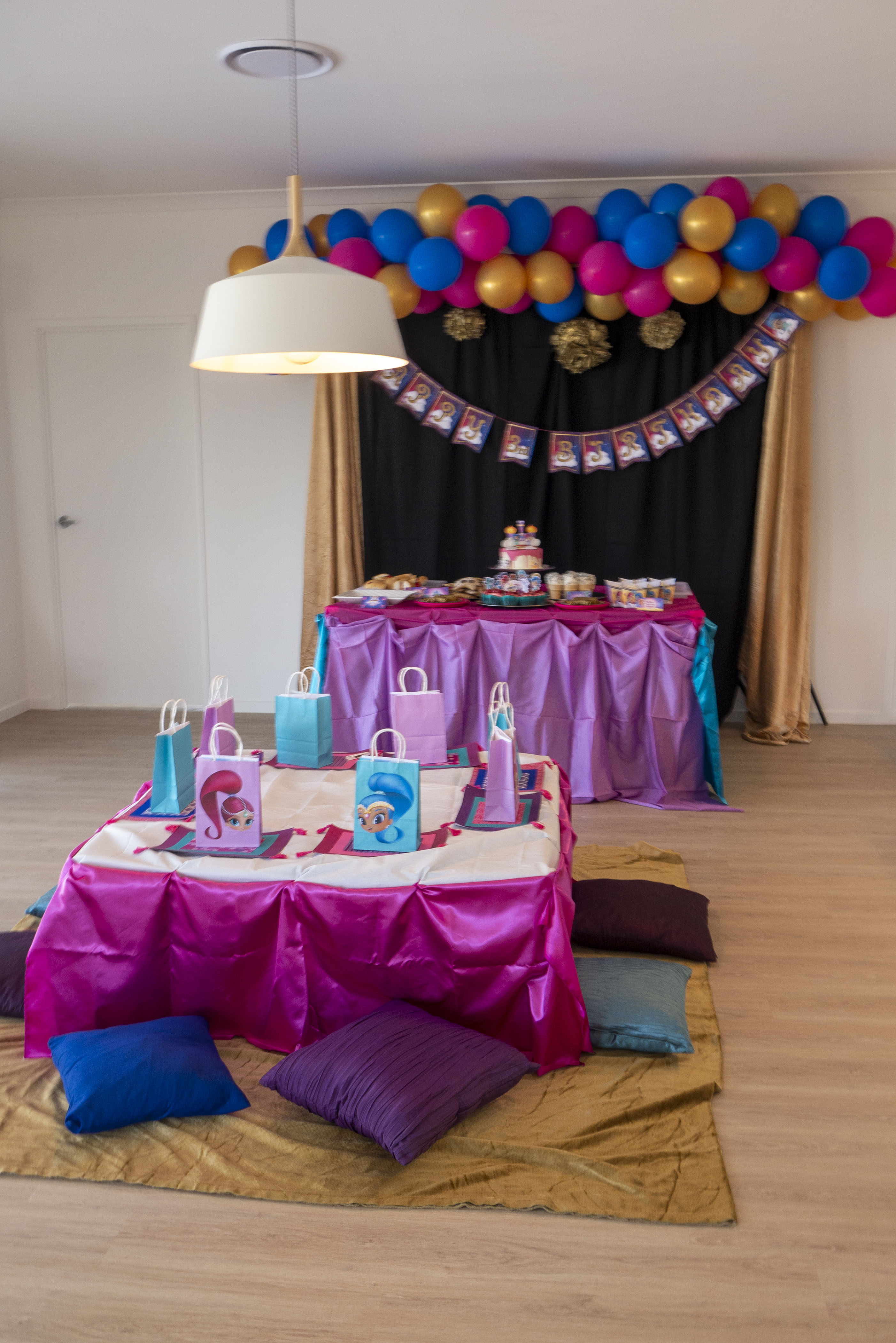Shimmer and Shine Birthday Party Setup