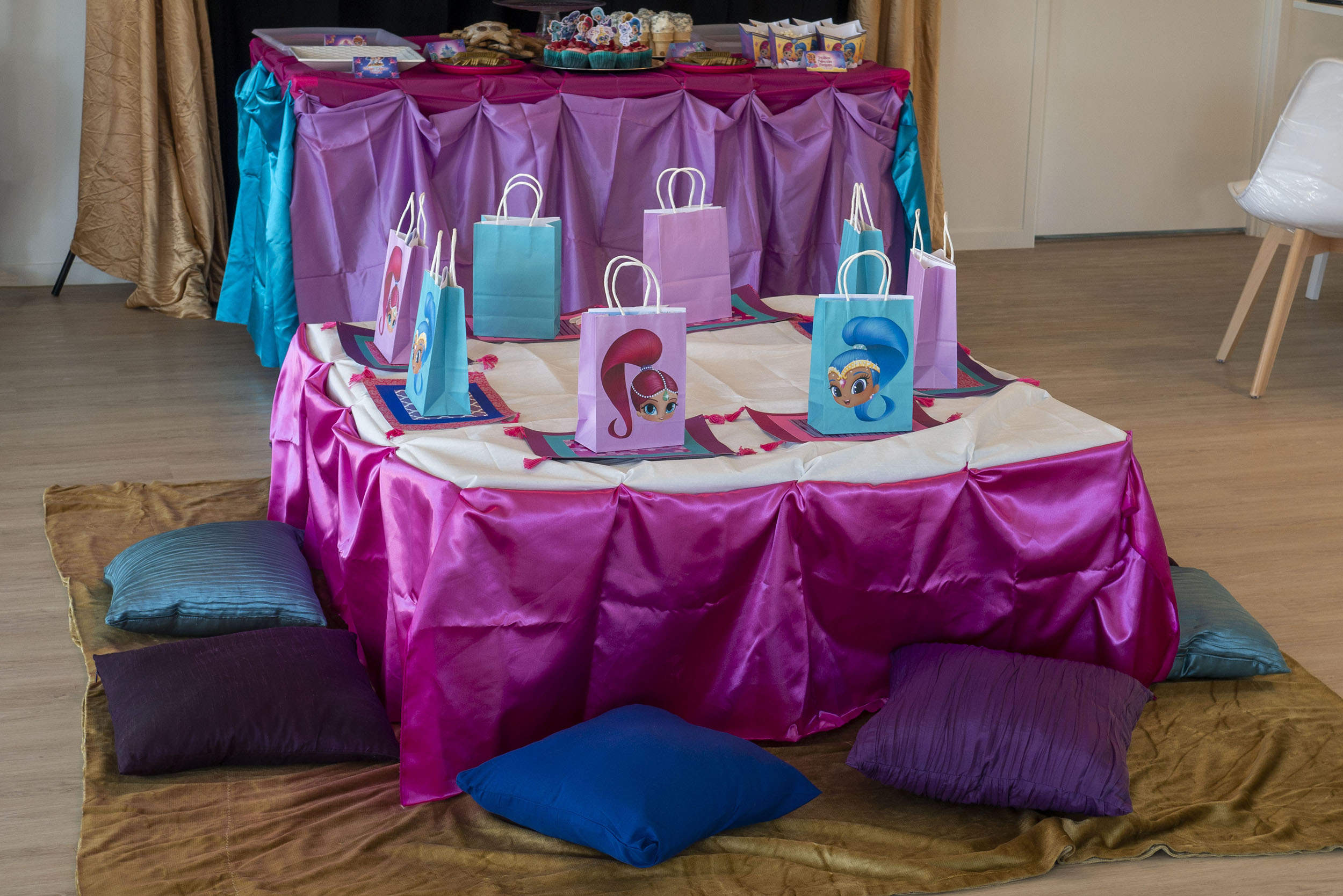 Shimmer and Shine Table and Favour Bags Wide
