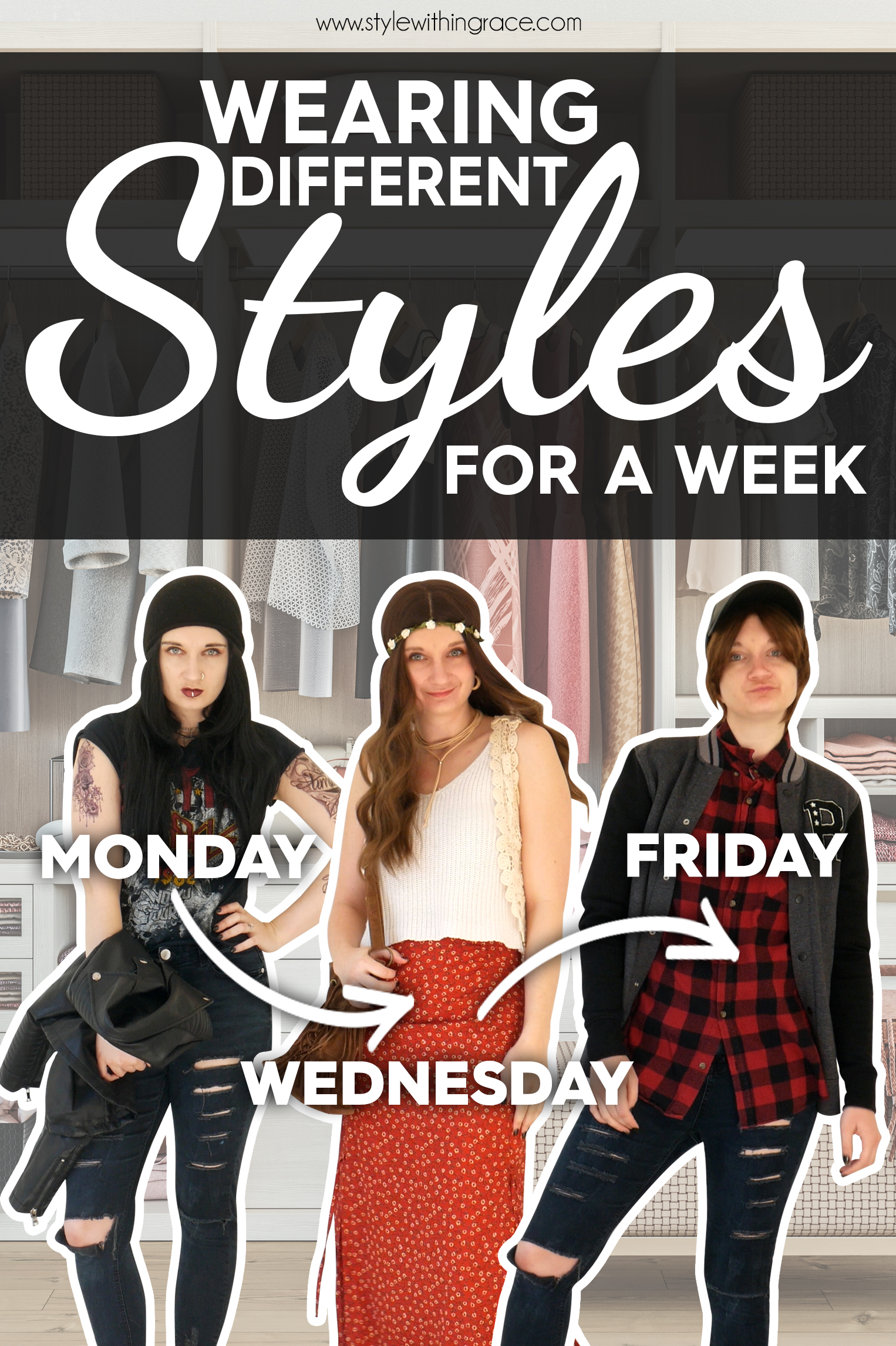 Wearing Different Styles for a Week Pinterest