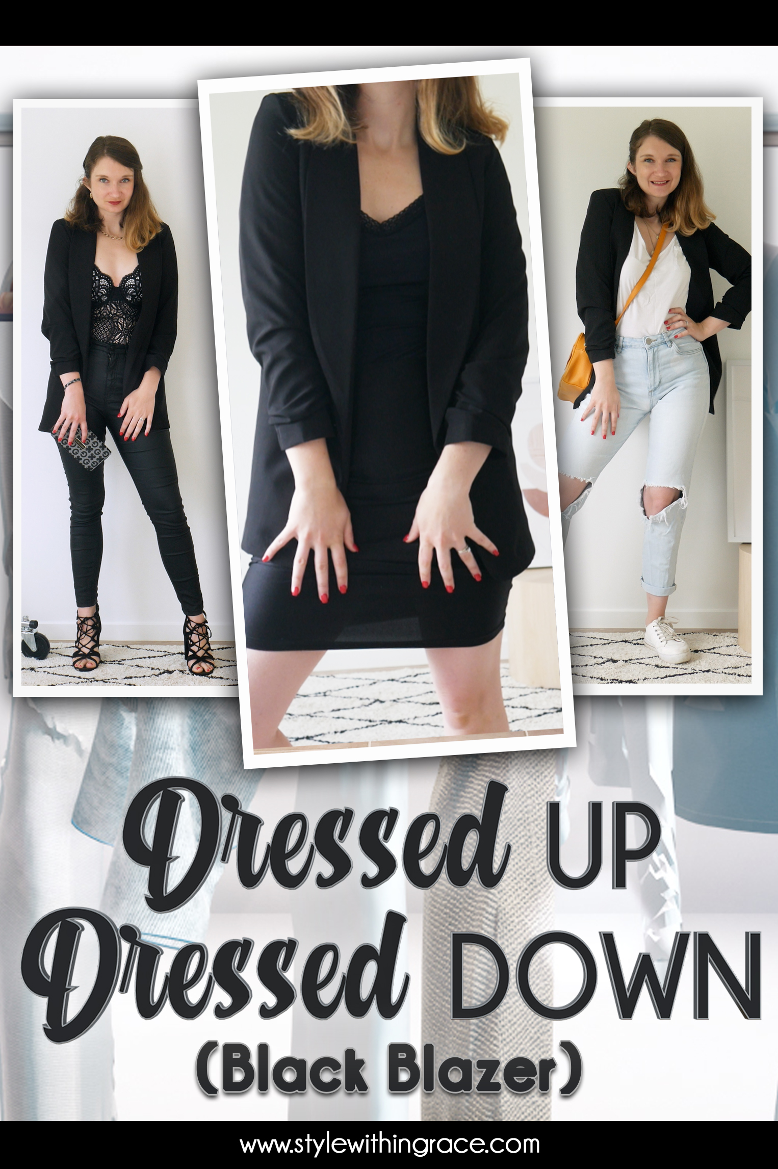 Dressed Up Dressed Down (Black Blazer) Pinterest