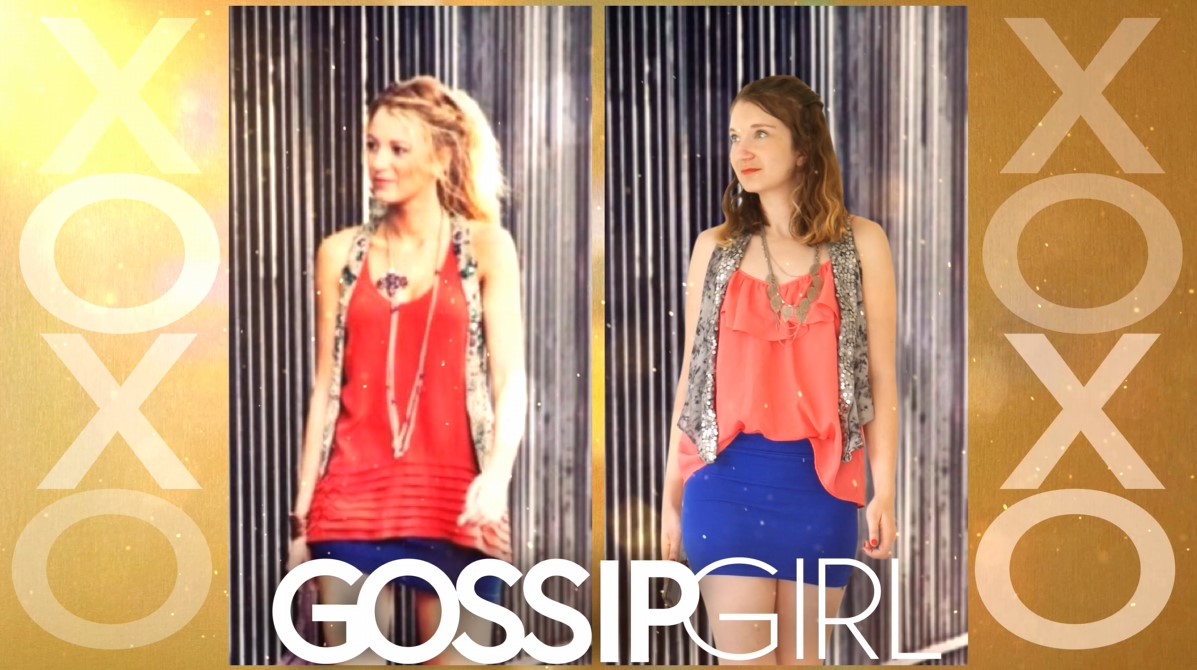 Week 12. Gossip Girl. How Blair and Serena would wear a Burberry trench —