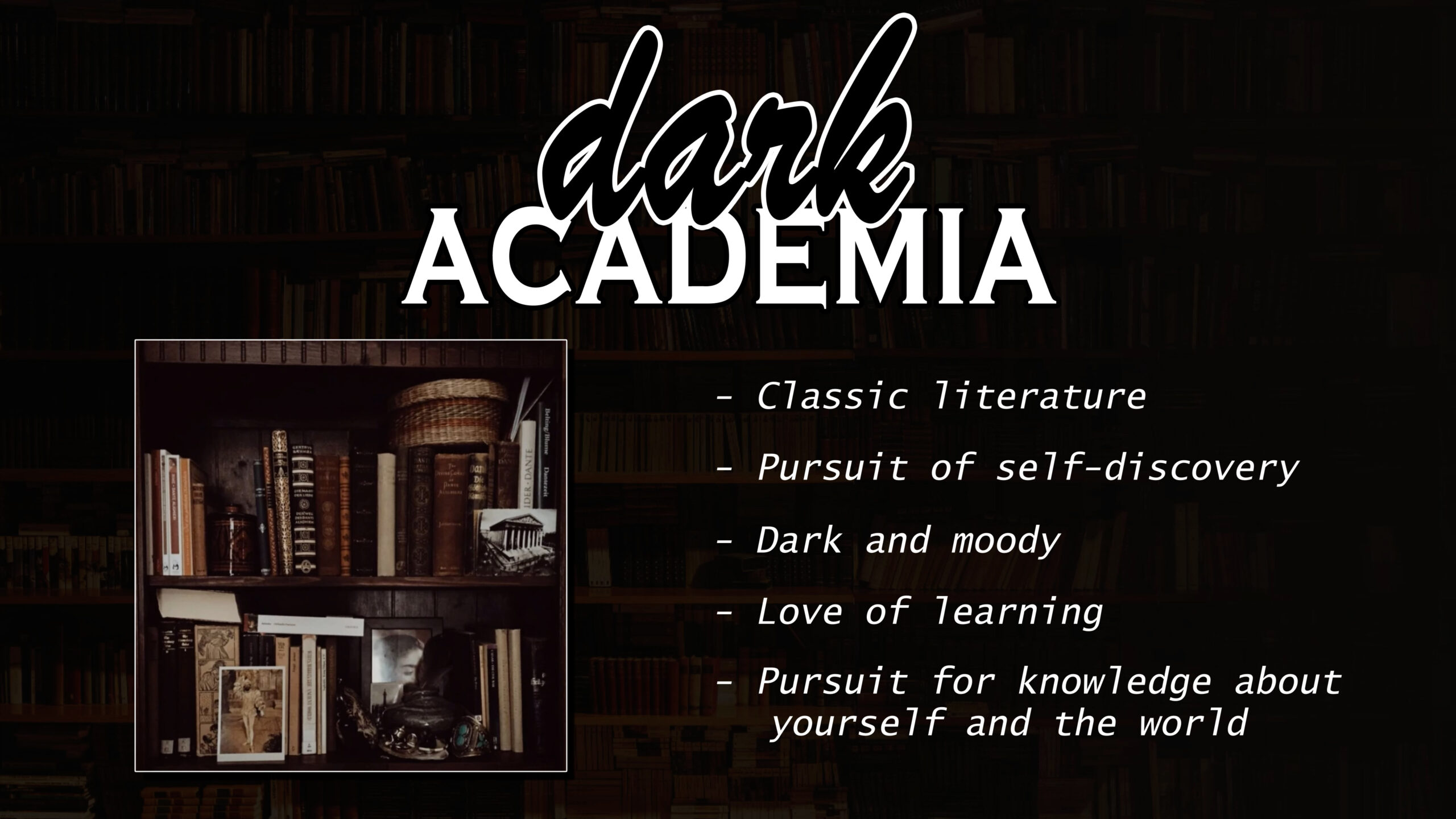 Dark Academia Explained