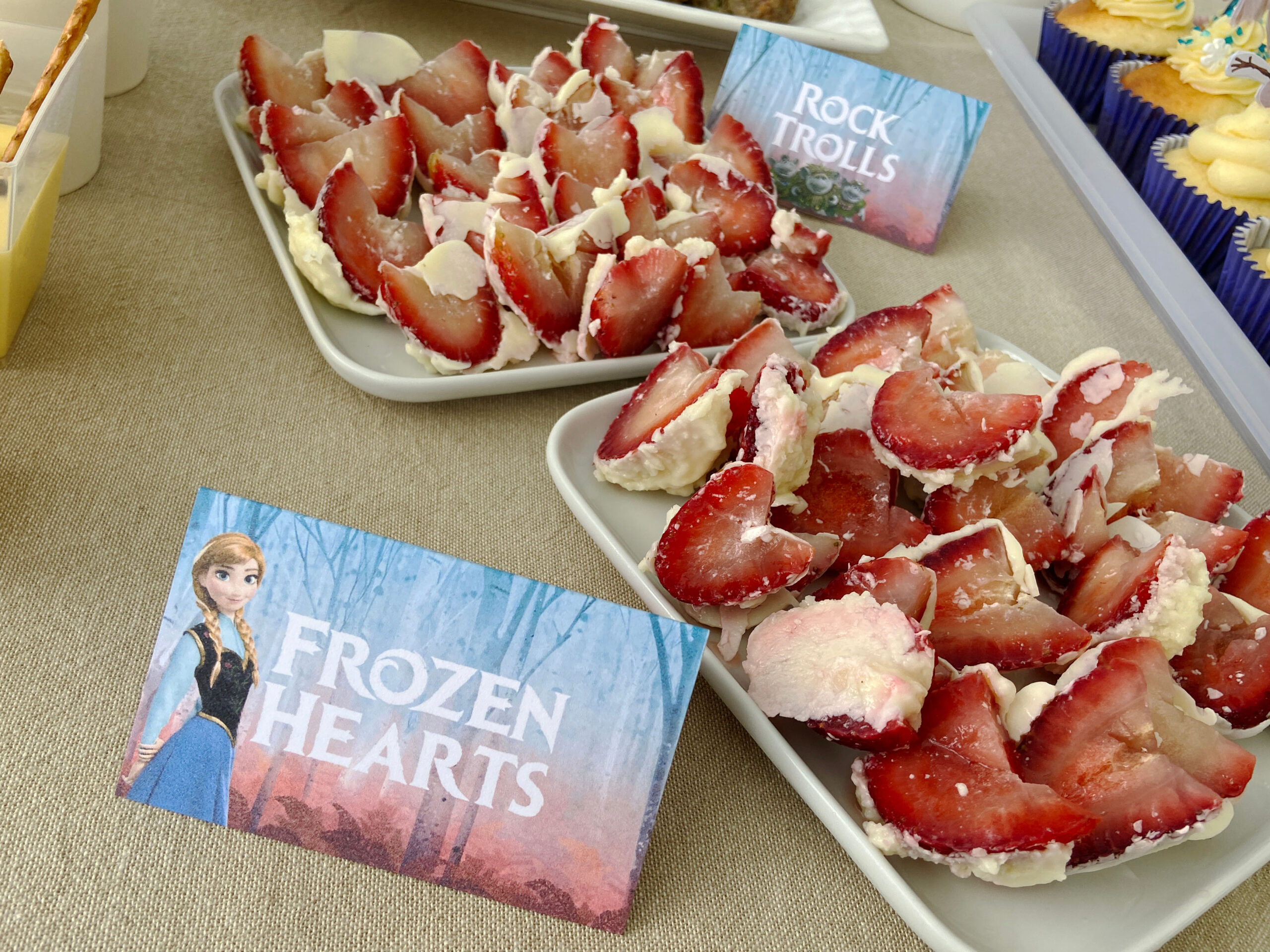 Frozen Hearts Strawberries Frozen Themed Party Food