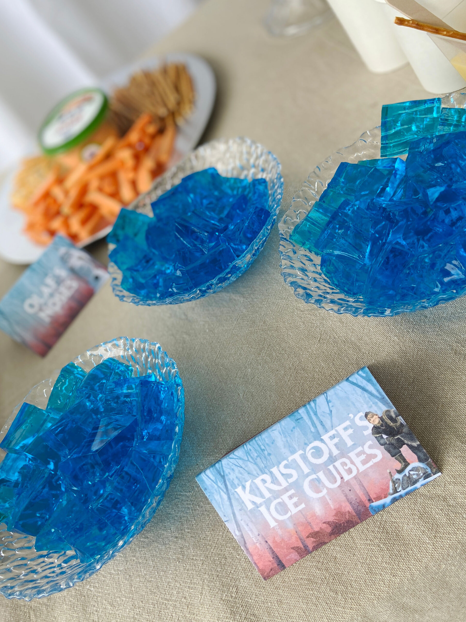 Kristoff's Ice Cubes Frozen Themed Party Food