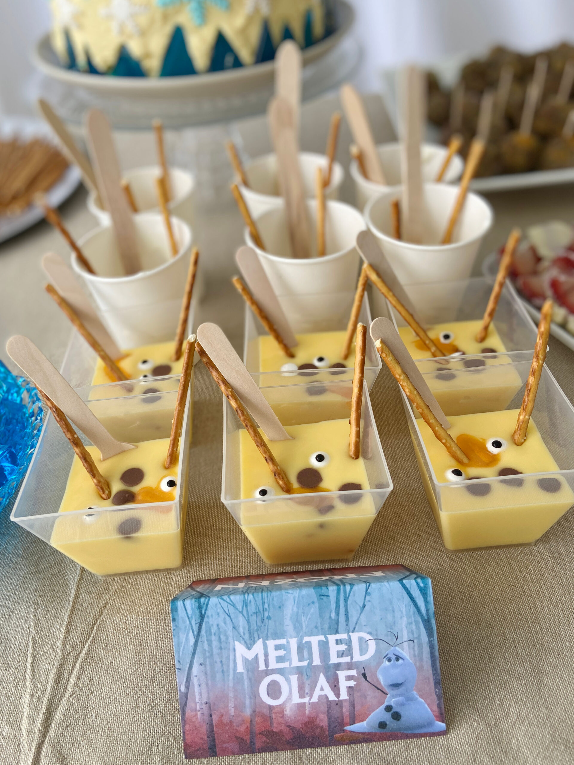Melted Olaf's Frozen Themed Party Food