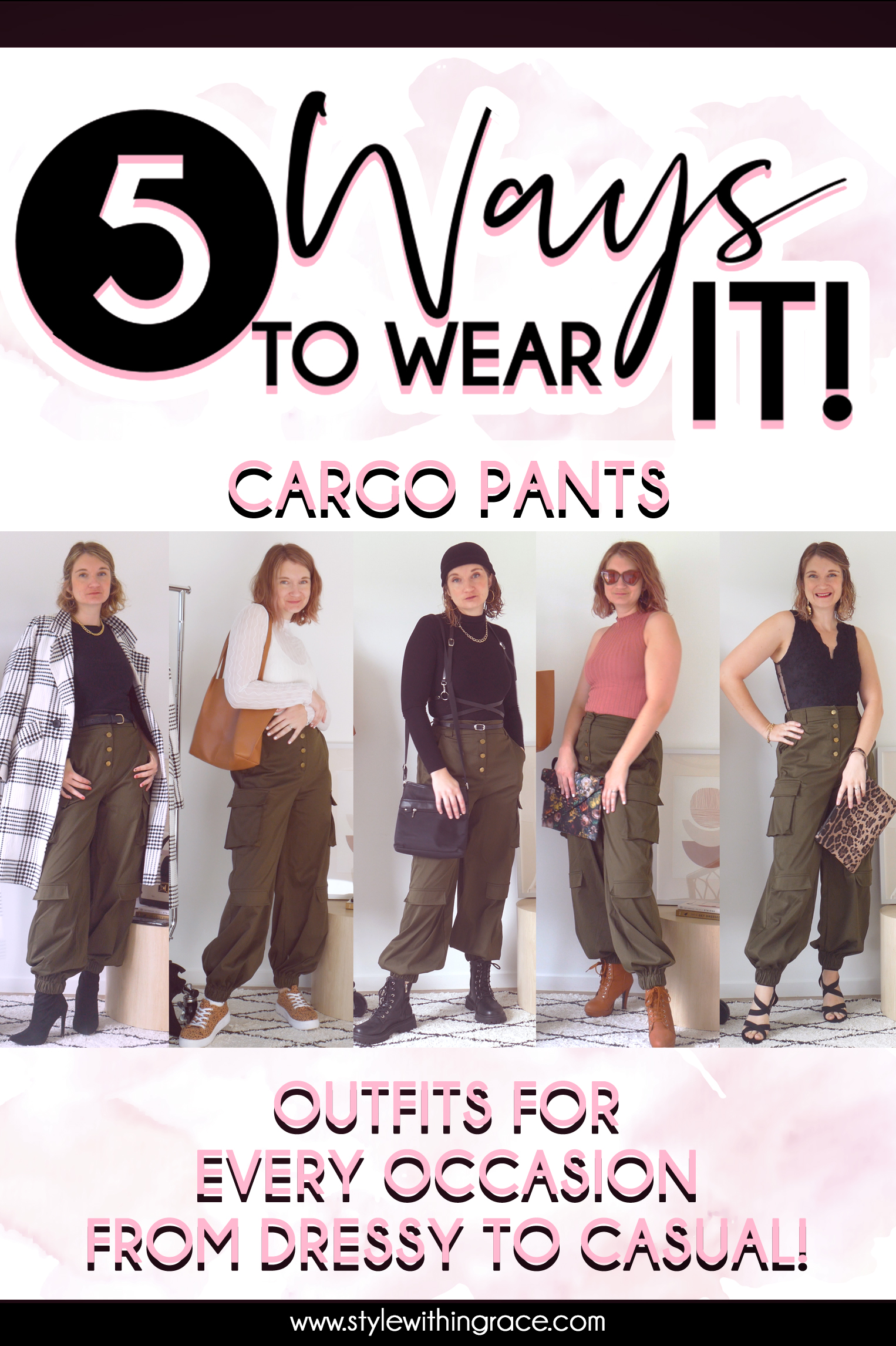 5 Way to Wear It (Cargo Pants) Pinterest