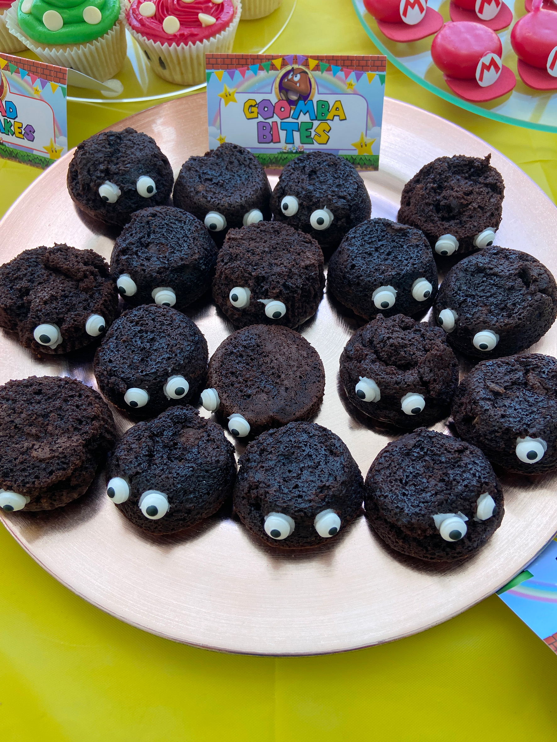 Goomba Brownie Bites