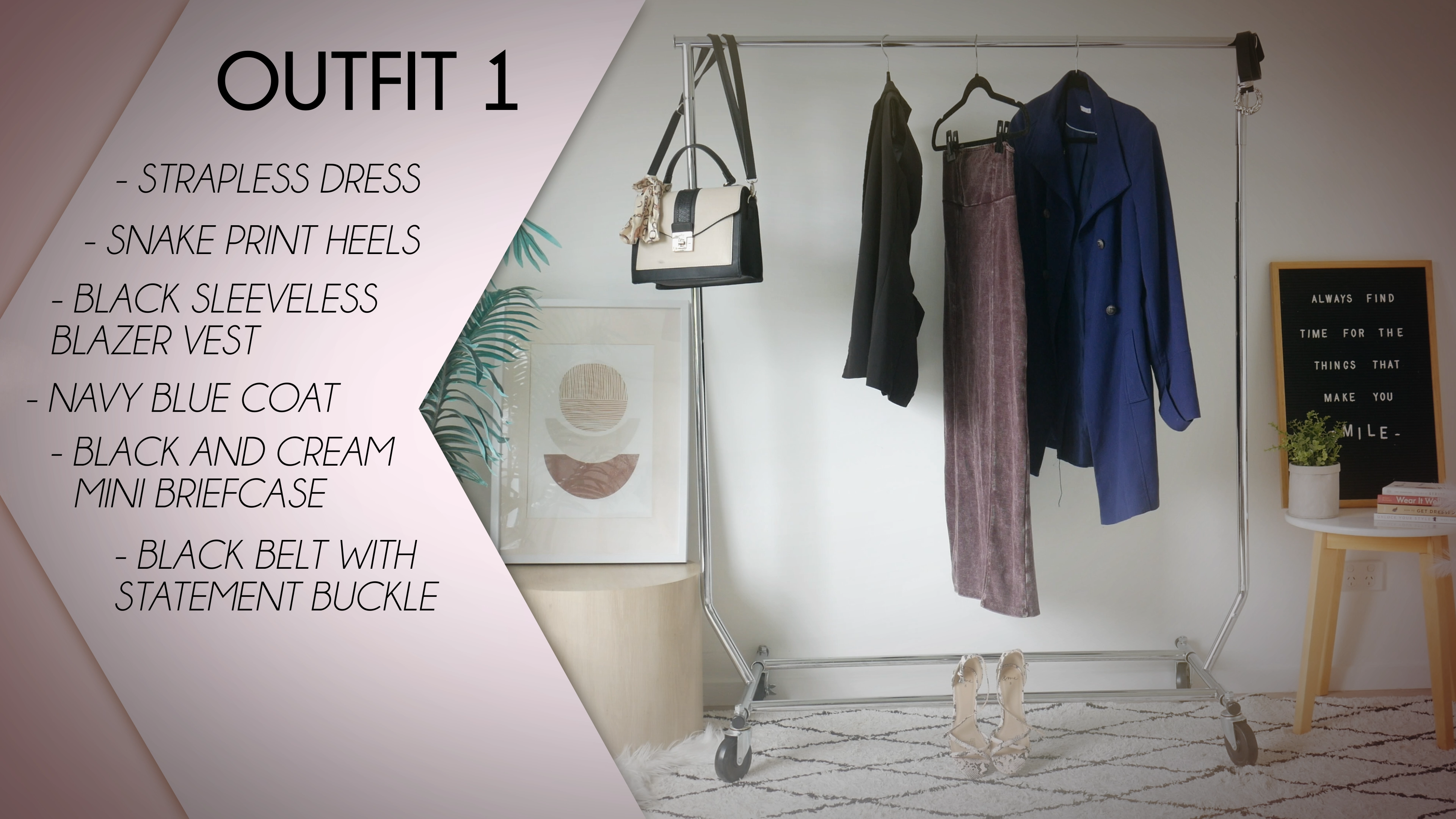 Strapless Dress Office Outfit Formula