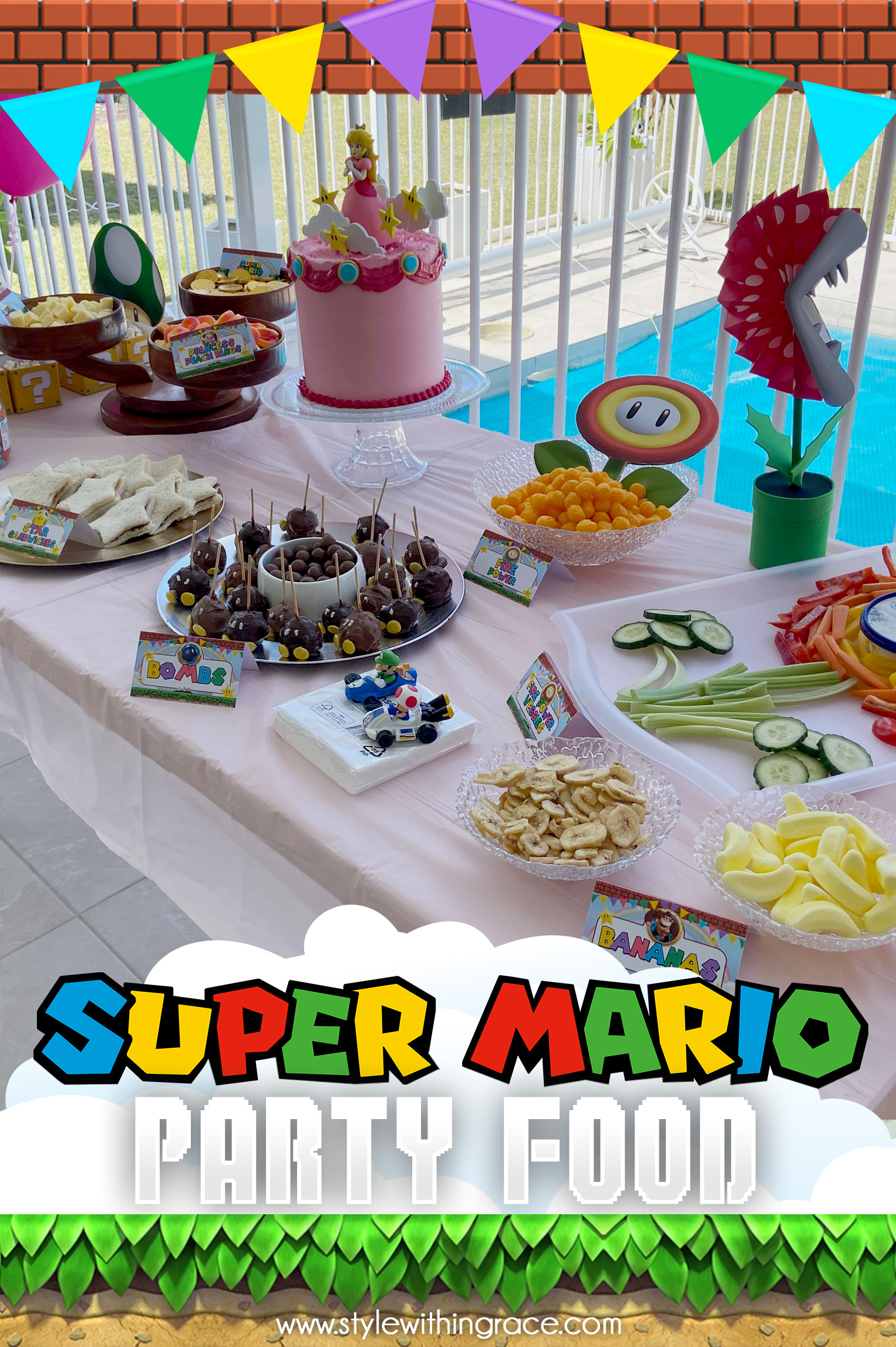 Super Mario-inspired Birthday Party Food Pinterest 01