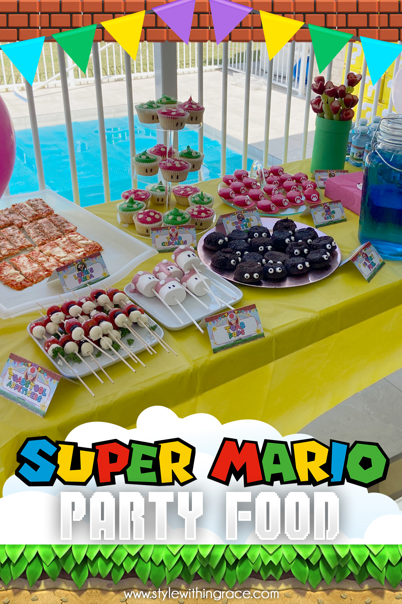 Super Mario Birthday Party Food Pinterest 02