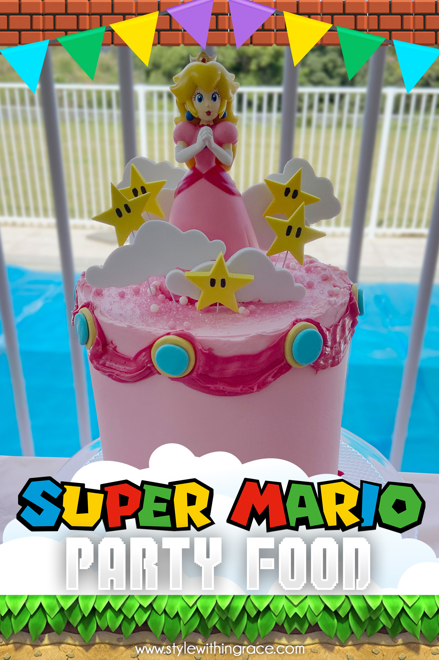 Super Mario-inspired Birthday Party Food Pinterest Cake