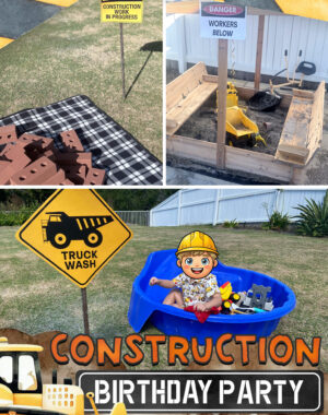 Construction Truck Birthday Party Activites Pinterest 01