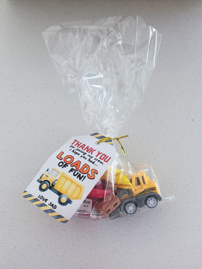 The Ultimate Construction Truck Birthday Party for Kids Construction Truck Birthday Party Favours